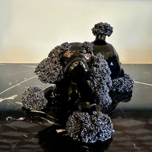 Pair of Arnart Black Spaghetti Poodles Vintage Collectible Handmade in Japan - Picture 8 of 15